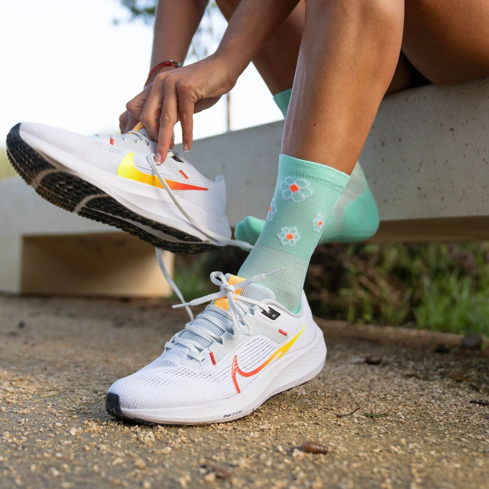 SPORCKS Marguerite Green - Run Ultralight Socks - Image 4