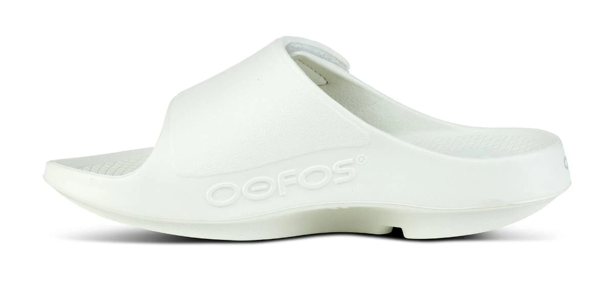 OOFOS Unisex OOahh Sport Flex Slide Sandal - Cosmic Gray - Image 4