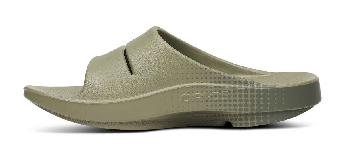 OOFOS Unisex OOahh Sport Slide Sandal - Foliage Matrix - Image 4