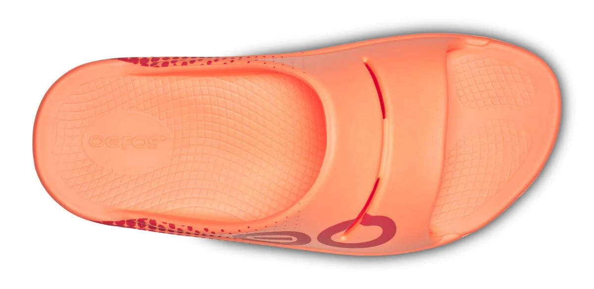 OOFOS Unisex OOahh Sport Slide Sandal - Sunburst Matrix - Image 9