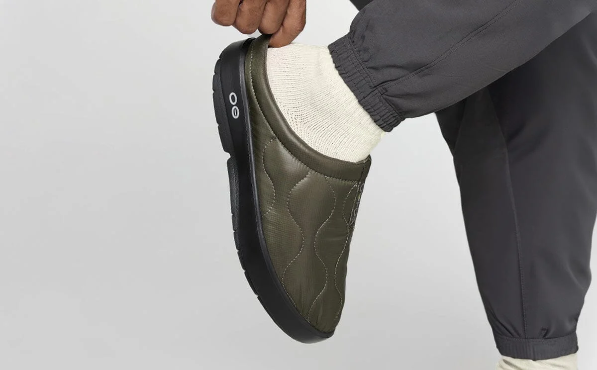 OOFOS Men's OOcoozie Thermo Mule - Alpine Moss - Image 3