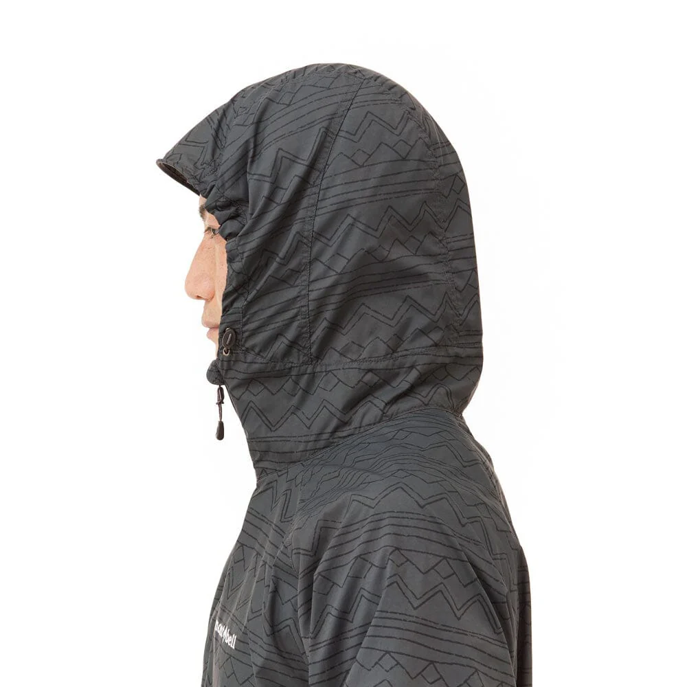 Montbell Wind Blast Print Hooded Jacket Men's - Image 4