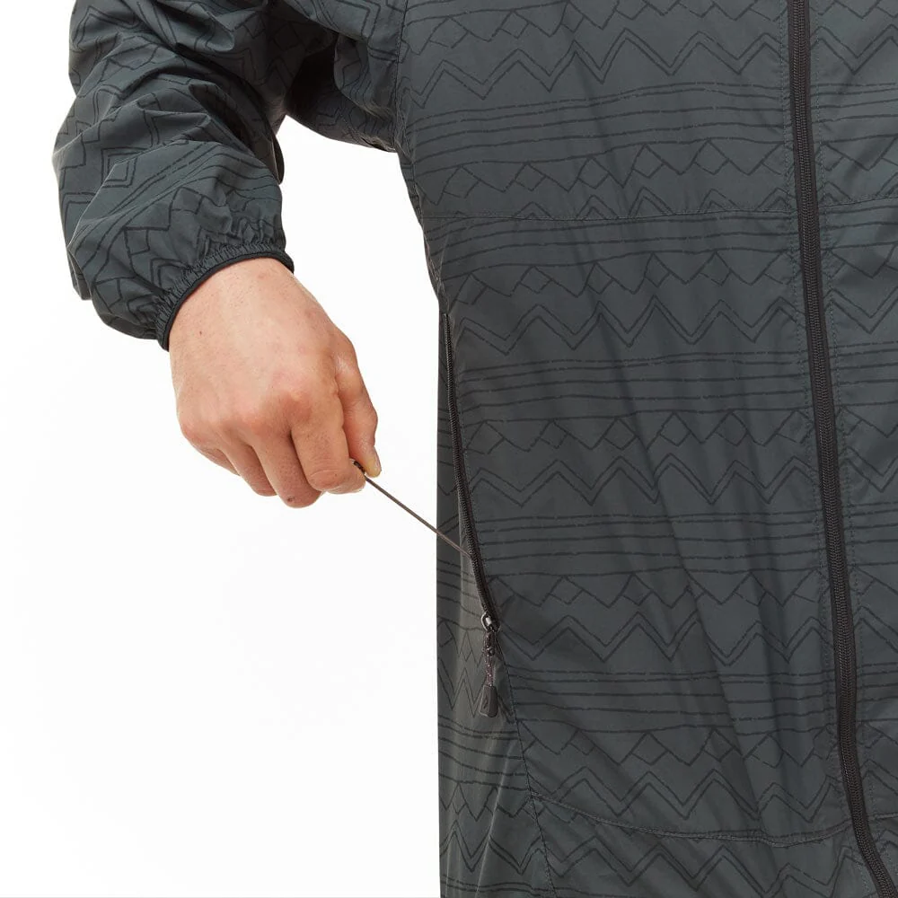 Montbell Wind Blast Print Hooded Jacket Men's - Image 7