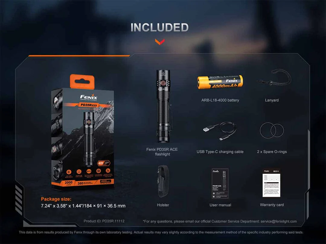 Fenix PD35R ACE Flashlight - Image 19