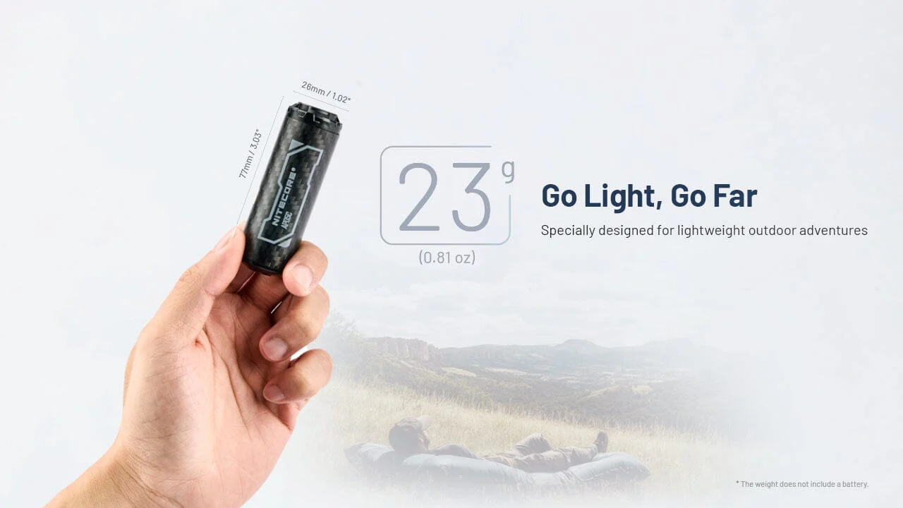 Nitecore AP05C Ultra Lightweight Carbon Fiber Air Pump - Image 3