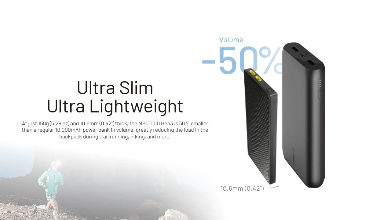 Nitecore NB10000 Gen 3 Ultra-Slim USB-C Power Bank - Image 7