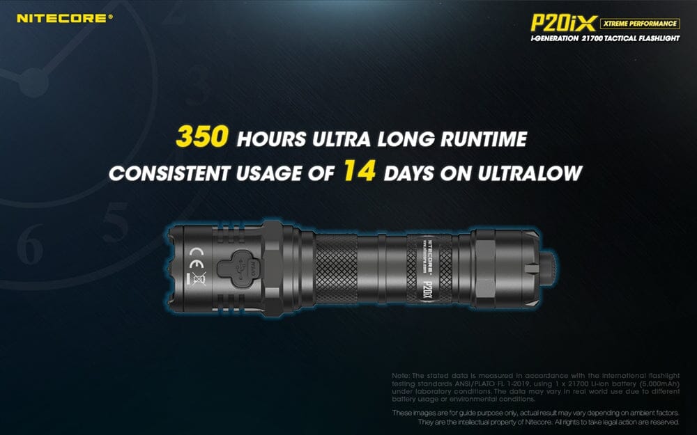 Nitecore P20iX 4000 Lumen USB-C Rechargeable Flashlight - Image 9