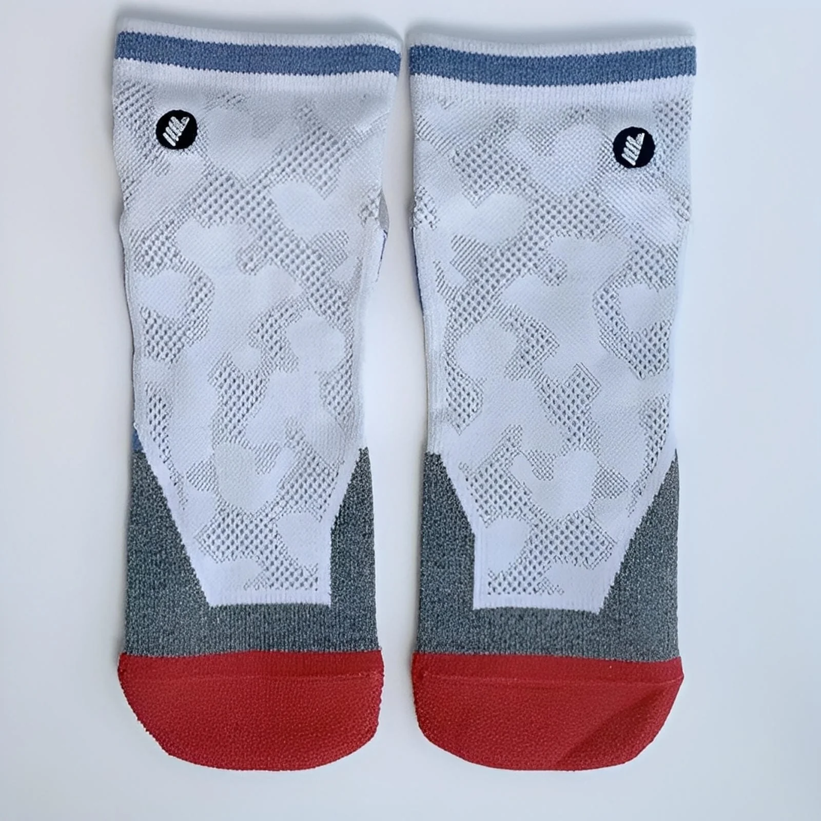 Oleno Pale Camo Quarter Running Socks - Image 7