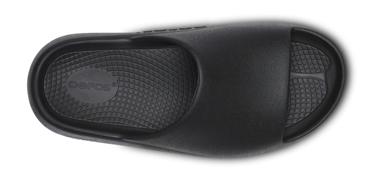 OOFOS Unisex OOahh PLUS Slide Sandal - Black - Image 7