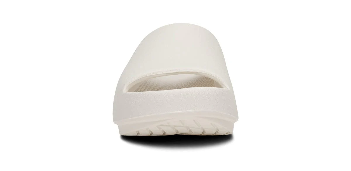 OOFOS Unisex OOahh PLUS Slide Sandal - Chalk - Image 4