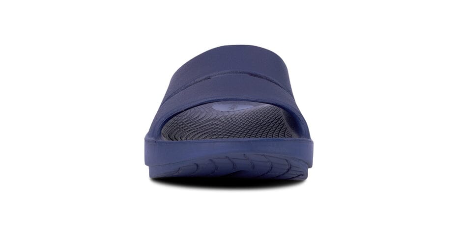 OOFOS Unisex OOahh Slide Sandal - Navy - Image 3