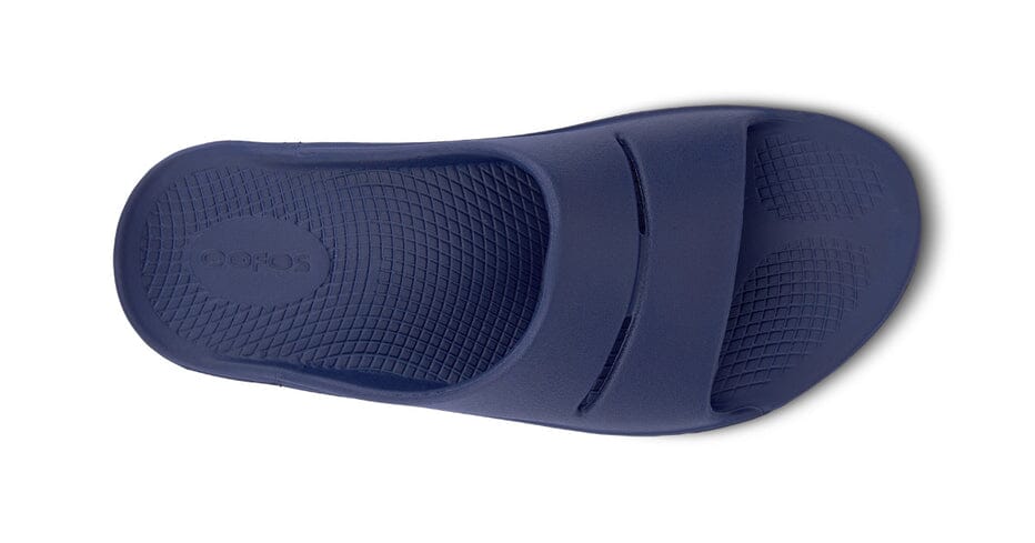 OOFOS Unisex OOahh Slide Sandal - Navy - Image 6