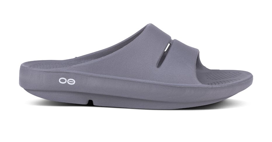 OOFOS Unisex OOahh Slide Sandal - Slate - Image 2