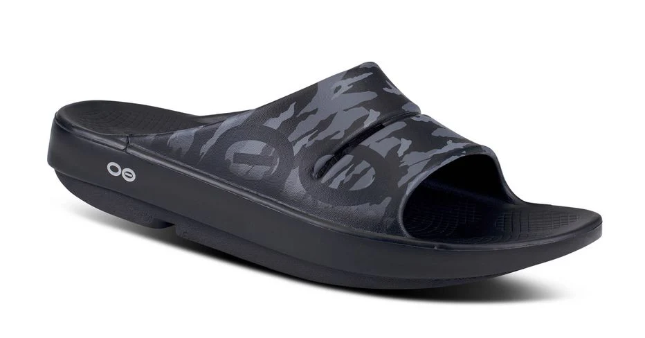 OOFOS Unisex OOahh Sport Slide Sandal - Black Camo