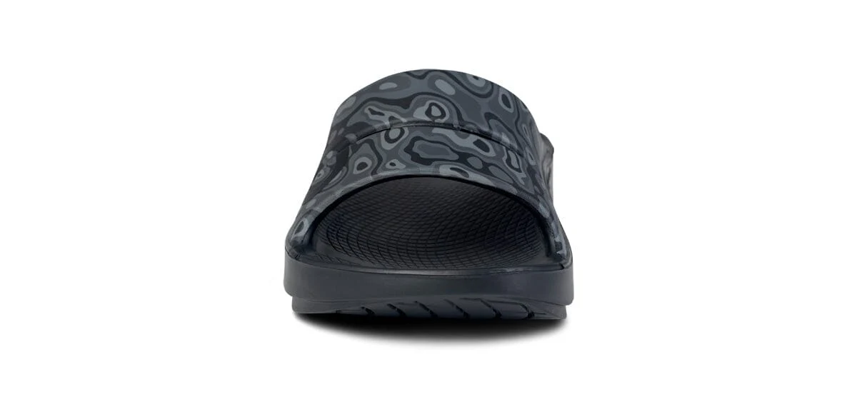 OOFOS Unisex OOahh Sport Slide Sandal - Black Water Camo - Image 6