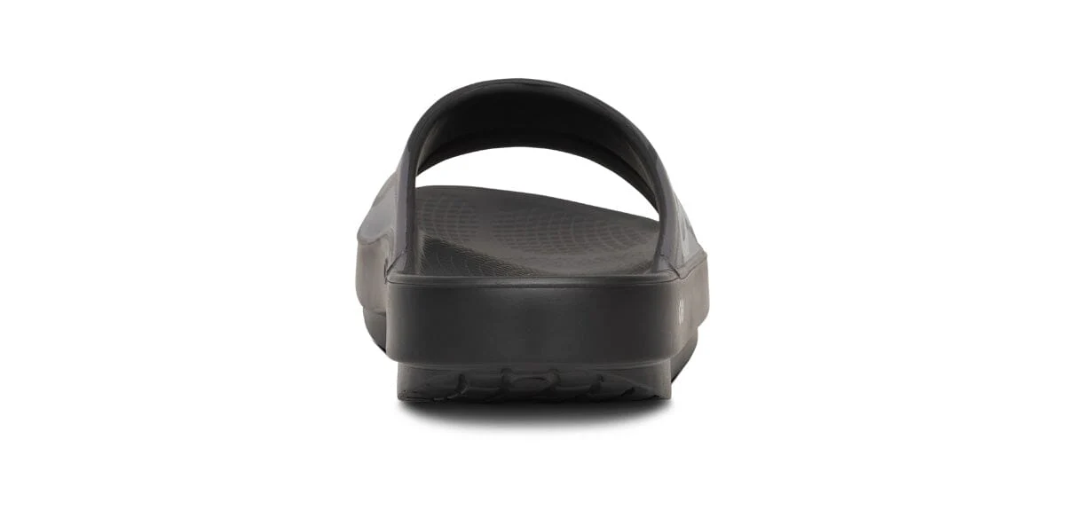 OOFOS Unisex OOahh Sport Slide Sandal - Black Wave Flow - Image 5