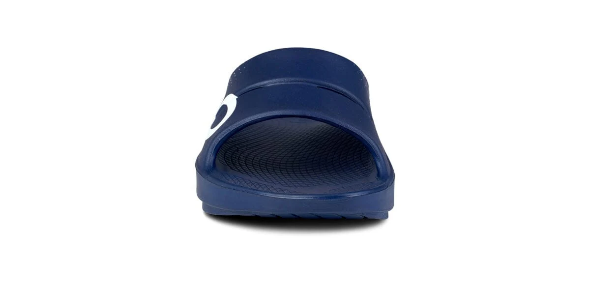 OOFOS Unisex OOahh Sport Slide Sandal - Navy Matrix - Image 6