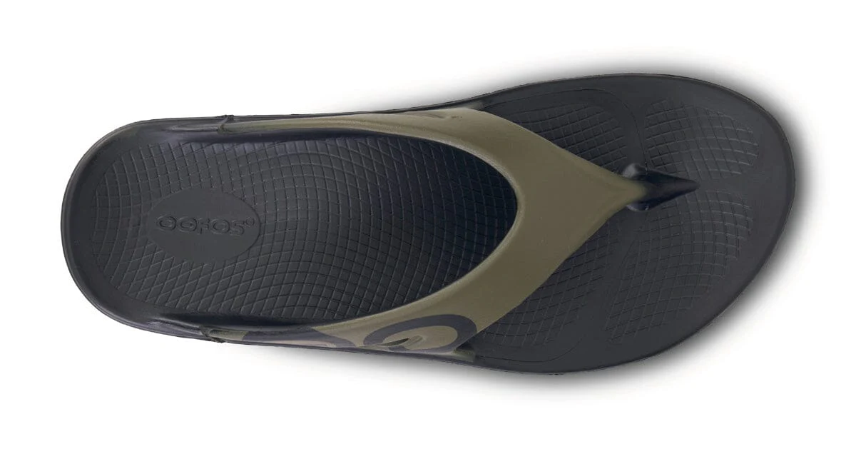 OOFOS Unisex OOriginal Sport Thong Sandal - Tactical Green - Image 6