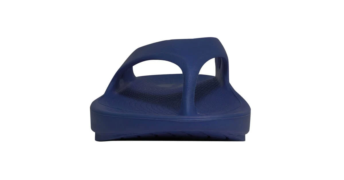 OOFOS Unisex OOriginal Thong Sandal - Navy - Image 6