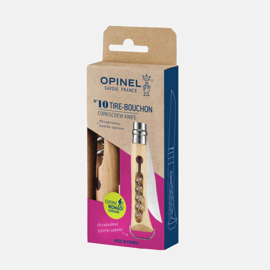 Opinel Pocket Knife N°10 Corkscrew Bottle Opener - Image 6