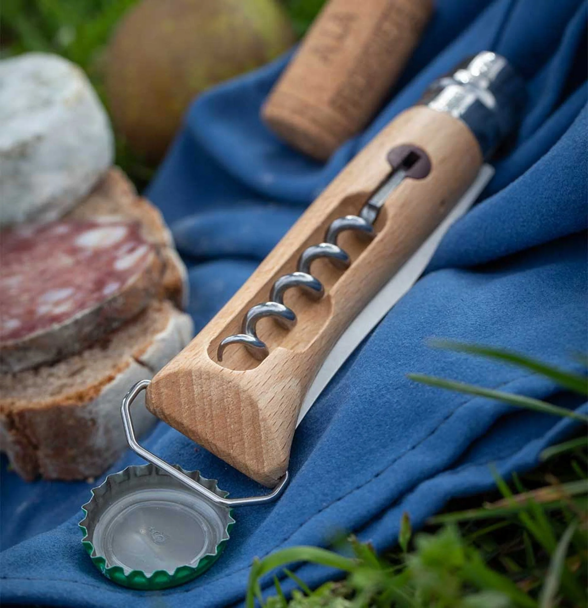 Opinel Pocket Knife N°10 Corkscrew Bottle Opener - Image 8