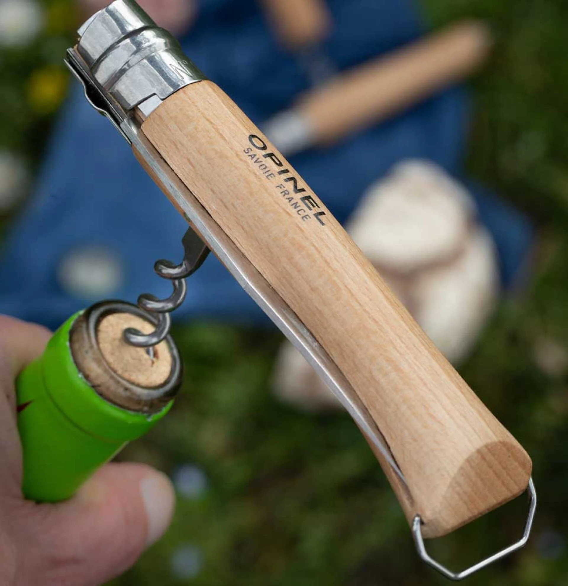 Opinel Pocket Knife N°10 Corkscrew Bottle Opener - Image 9