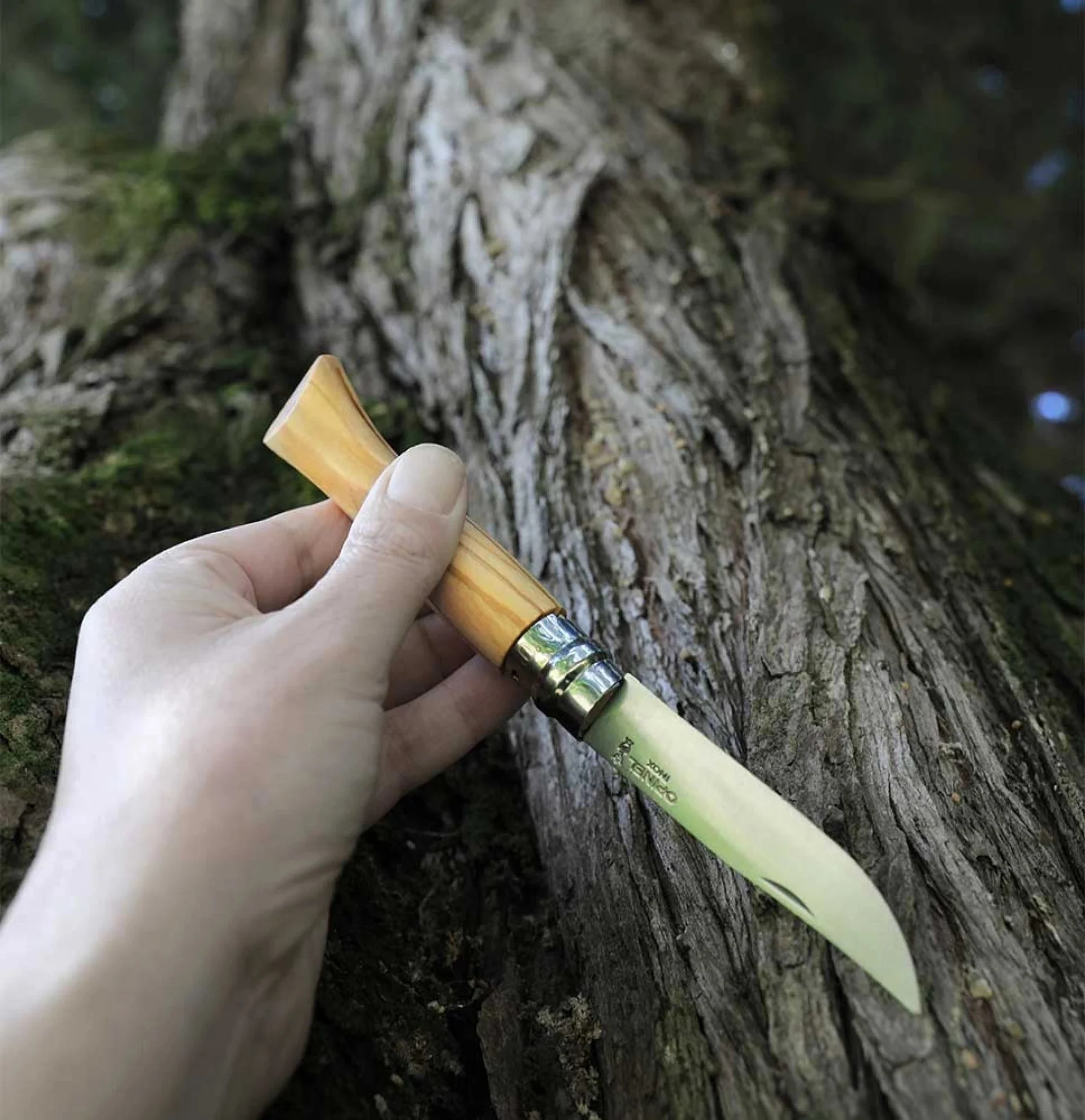 Opinel Pocket Knife N°09 Olive Wood - Image 5