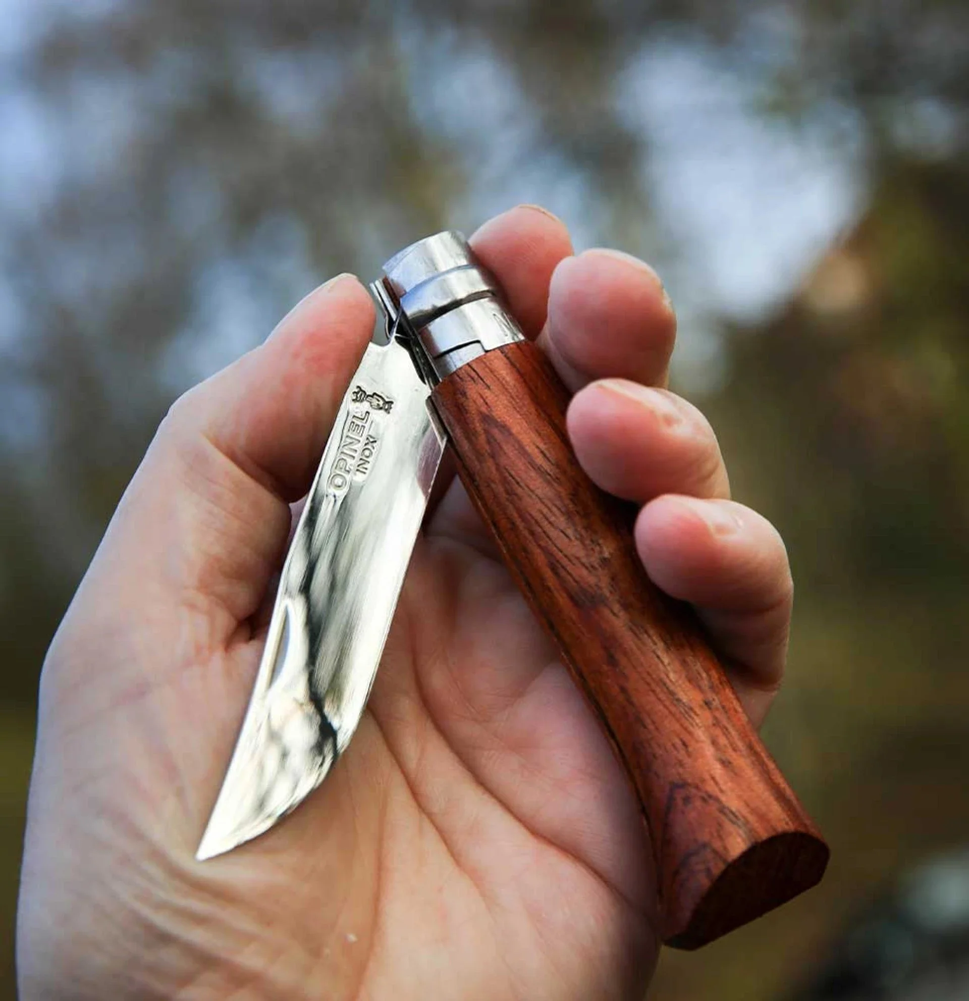 Opinel Pocket Knife N°08 Padouk Wood - Image 5