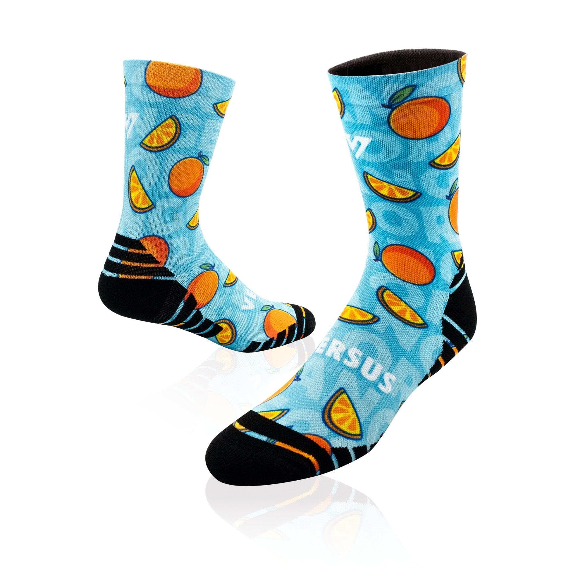 Versus Orange Active Crew Socks