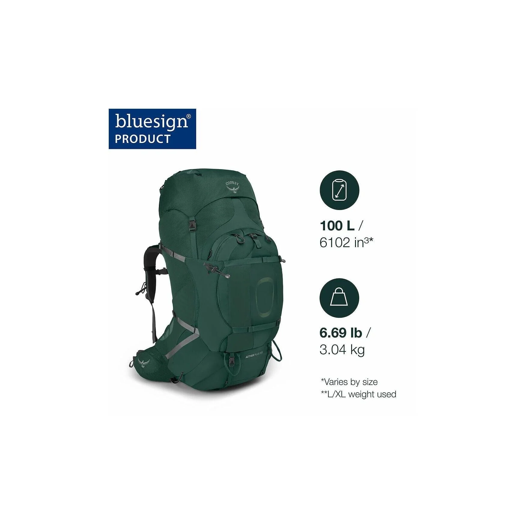 Osprey Aether Plus 100 Men's Backpack - Image 2