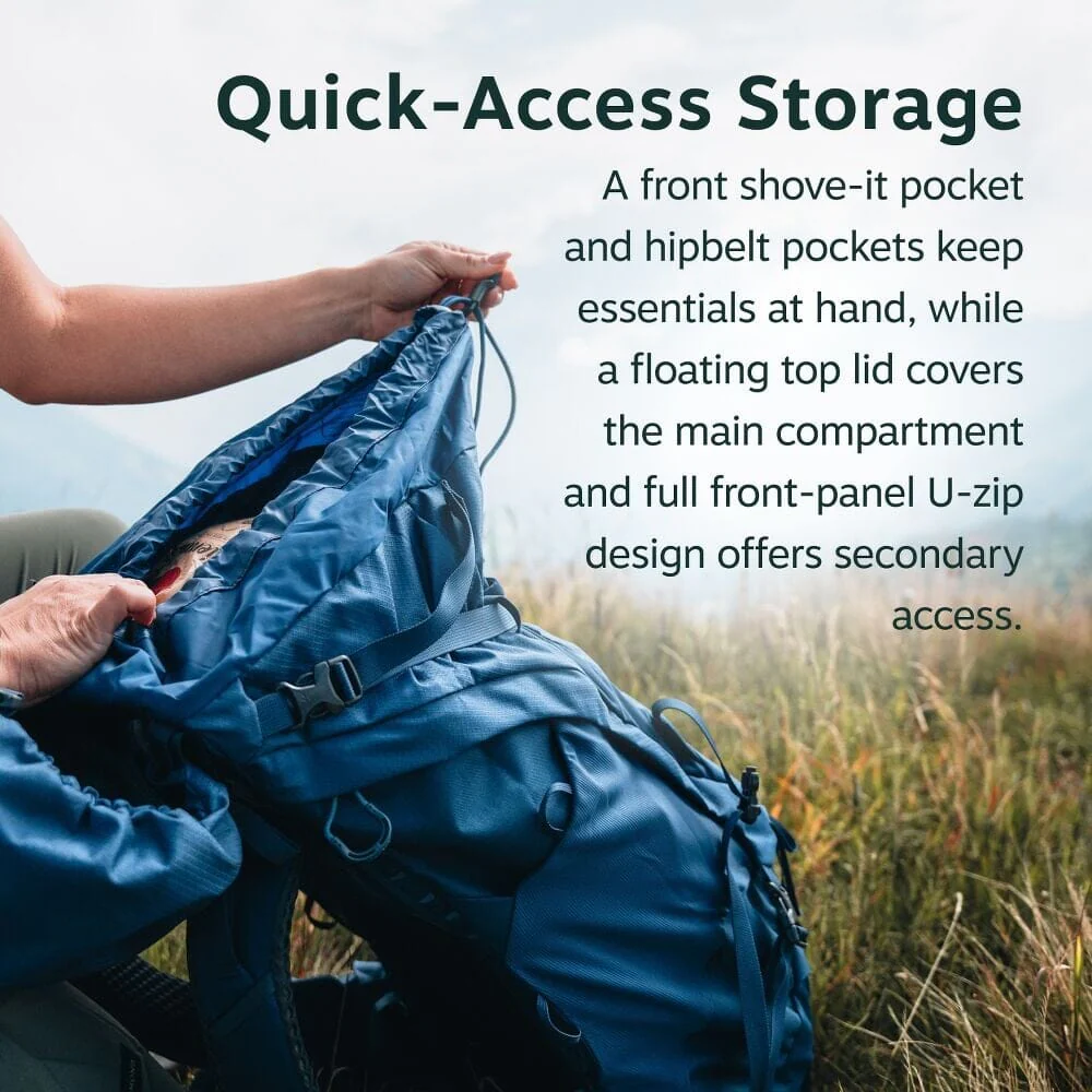 Osprey Kestrel LT 65 Backpacking Pack - Image 11