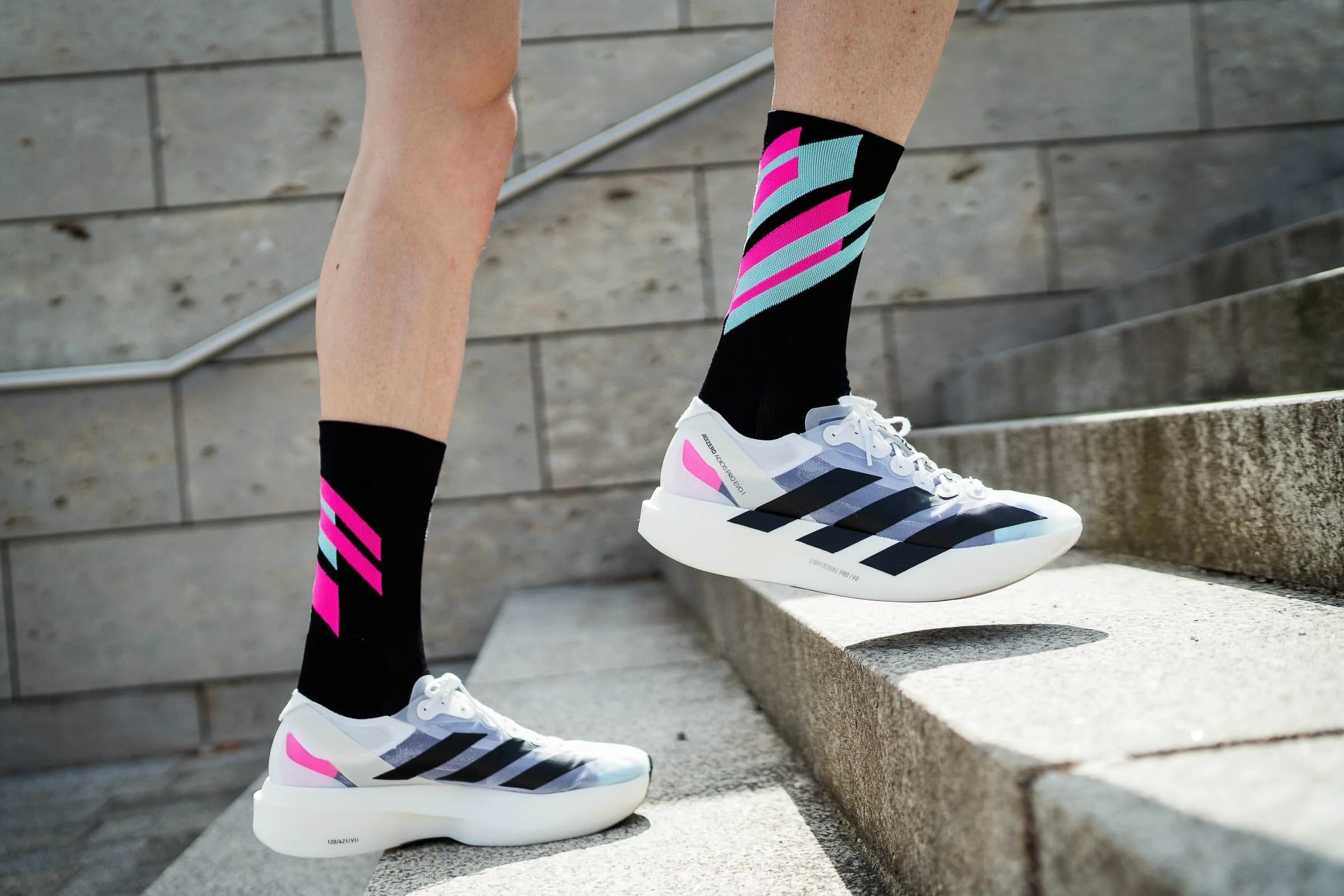 Incylence Renewed 97 Philipp Pflieger Training V4 Black Mint Pink Socks - Image 6