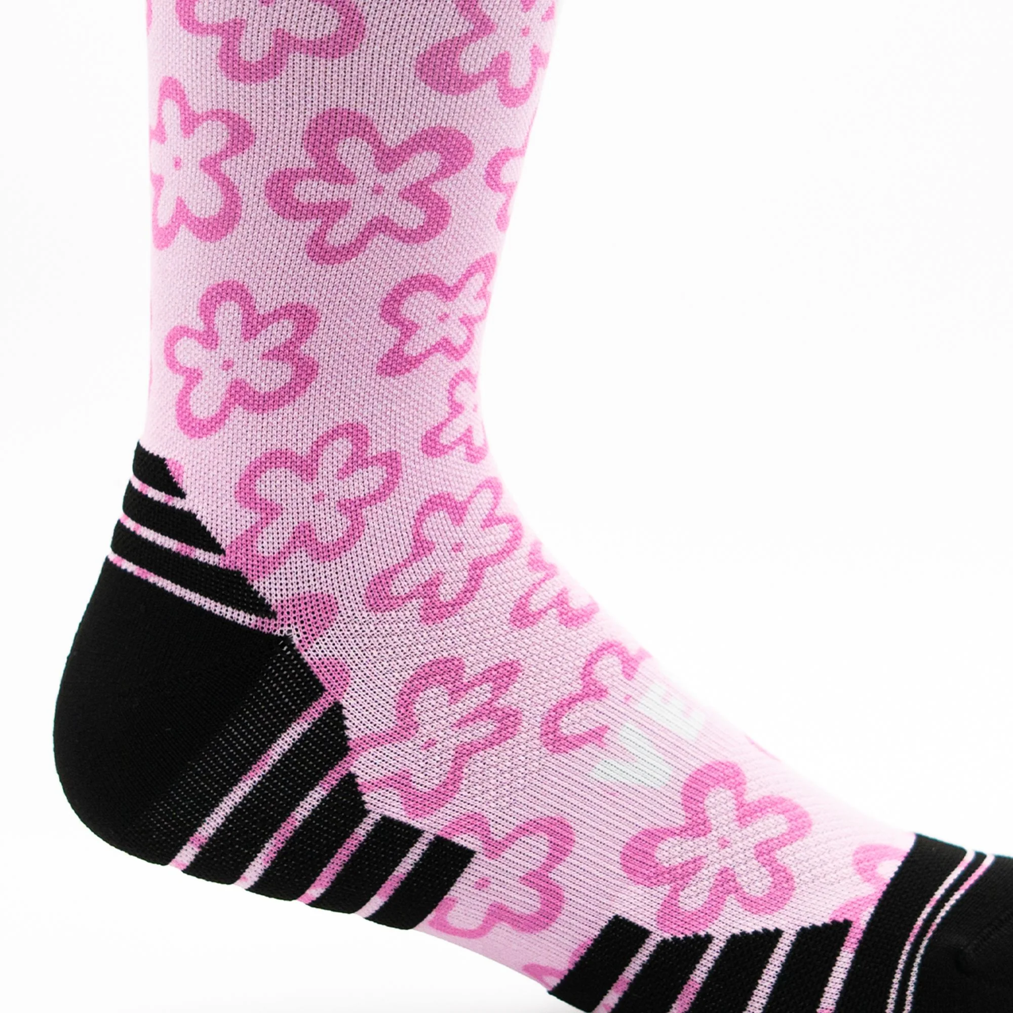 Versus Pink Flower Power Active Crew Socks - Image 4