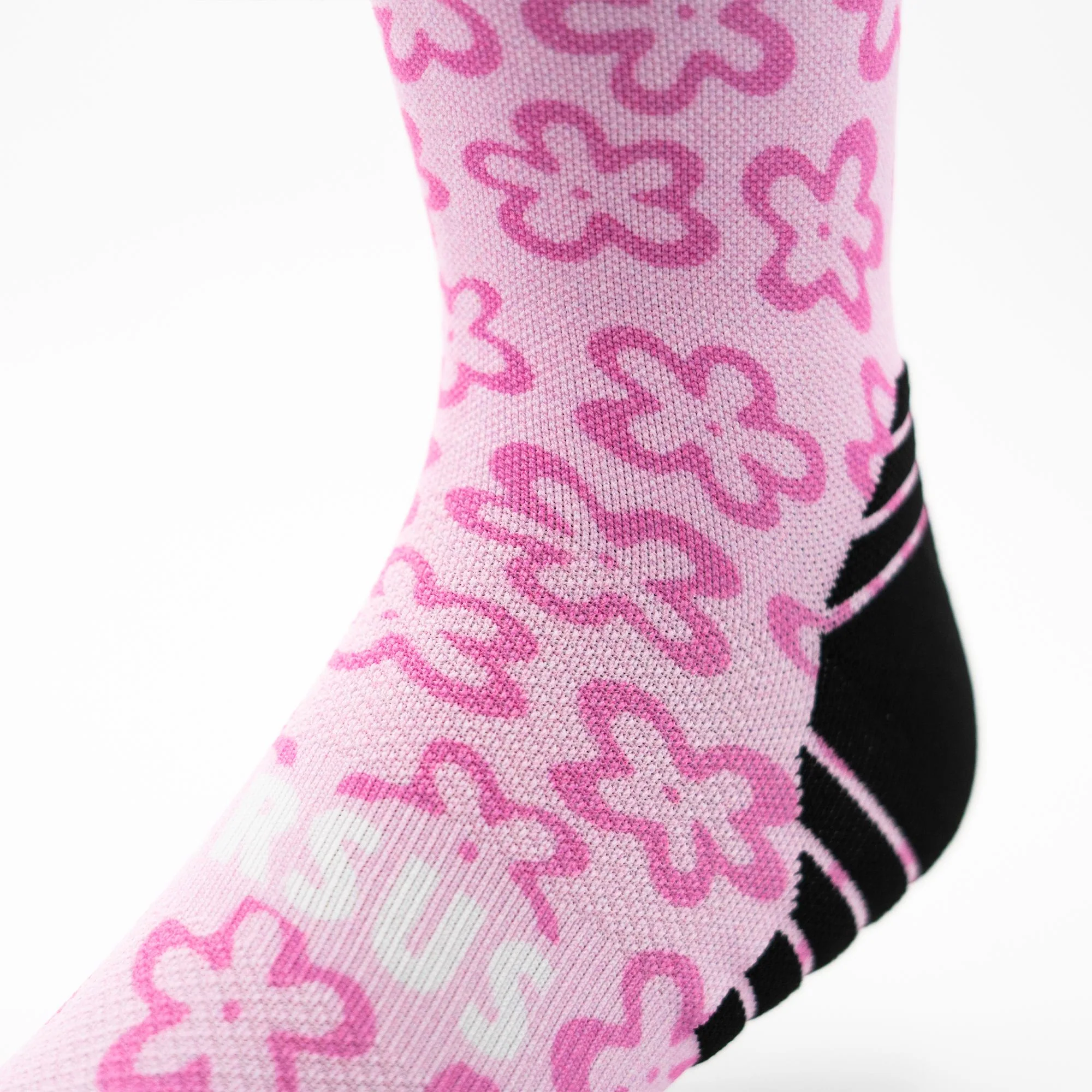 Versus Pink Flower Power Active Crew Socks - Image 6