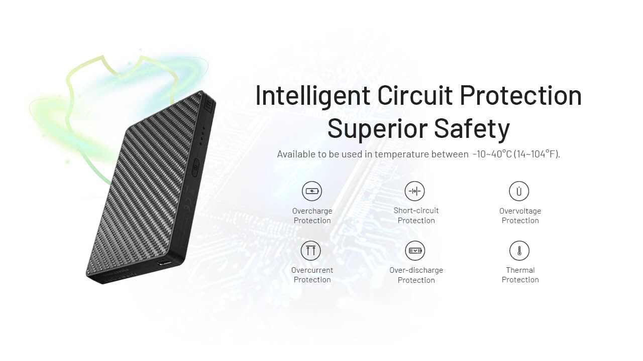 Nitecore Pocket 10000 USB-C Power Bank with Built-In Cable - Image 9