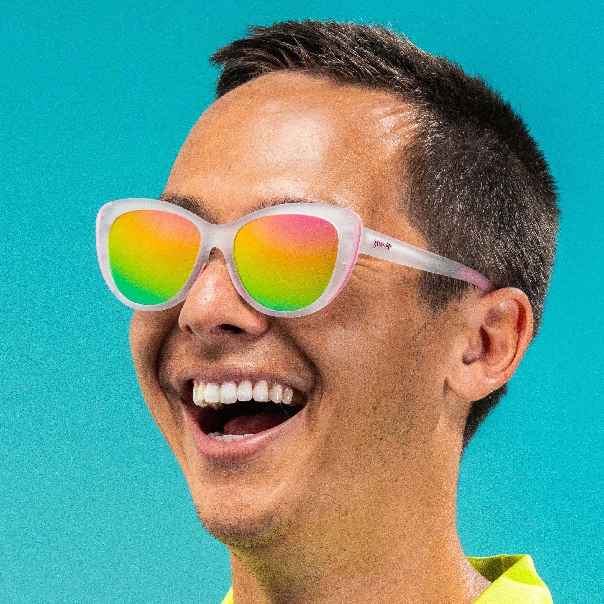 goodr Glam G - Sports Sunglasses - Rainbow Runway Ready - Image 2