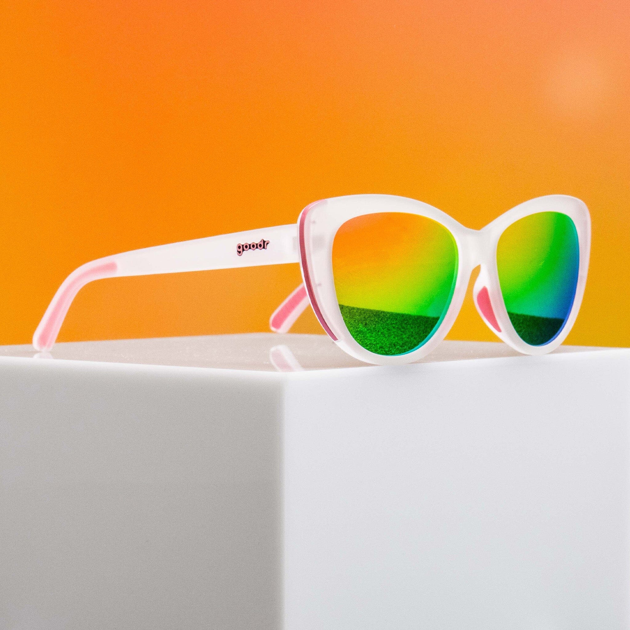 goodr Glam G - Sports Sunglasses - Rainbow Runway Ready - Image 4