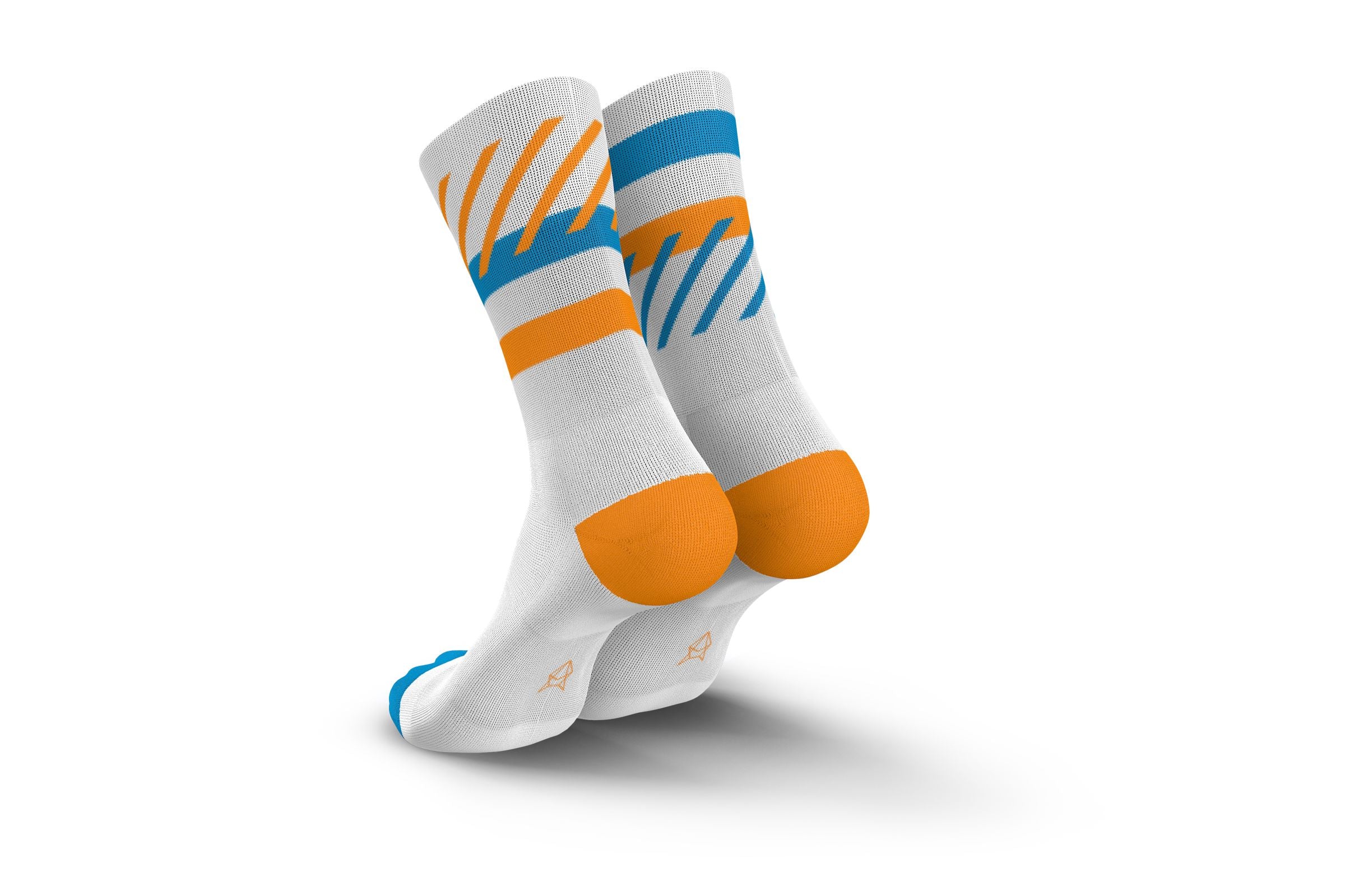Incylence Running Disrupts White Blue Orange Socks - Image 2