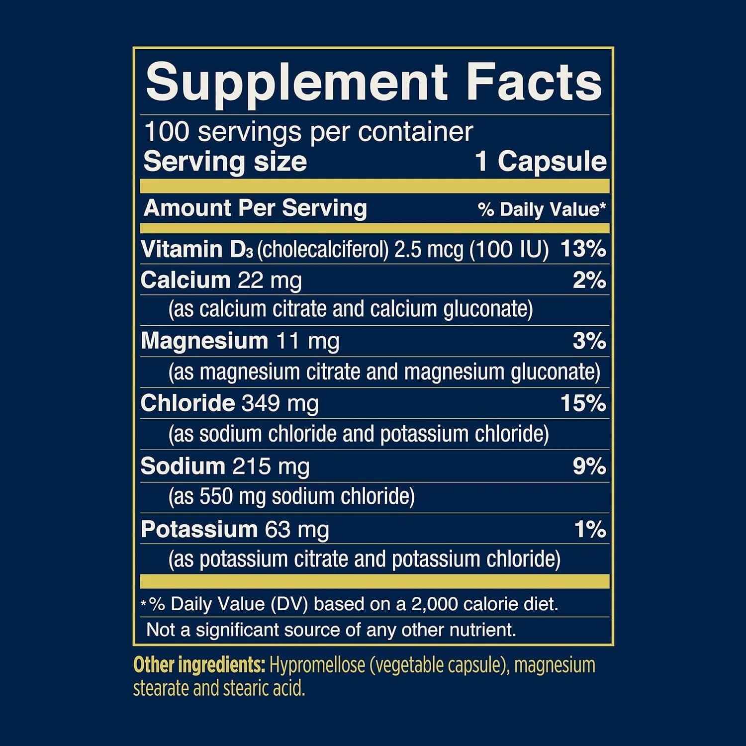 SaltStick Electrolyte Caps 100ct Bottle - Image 3