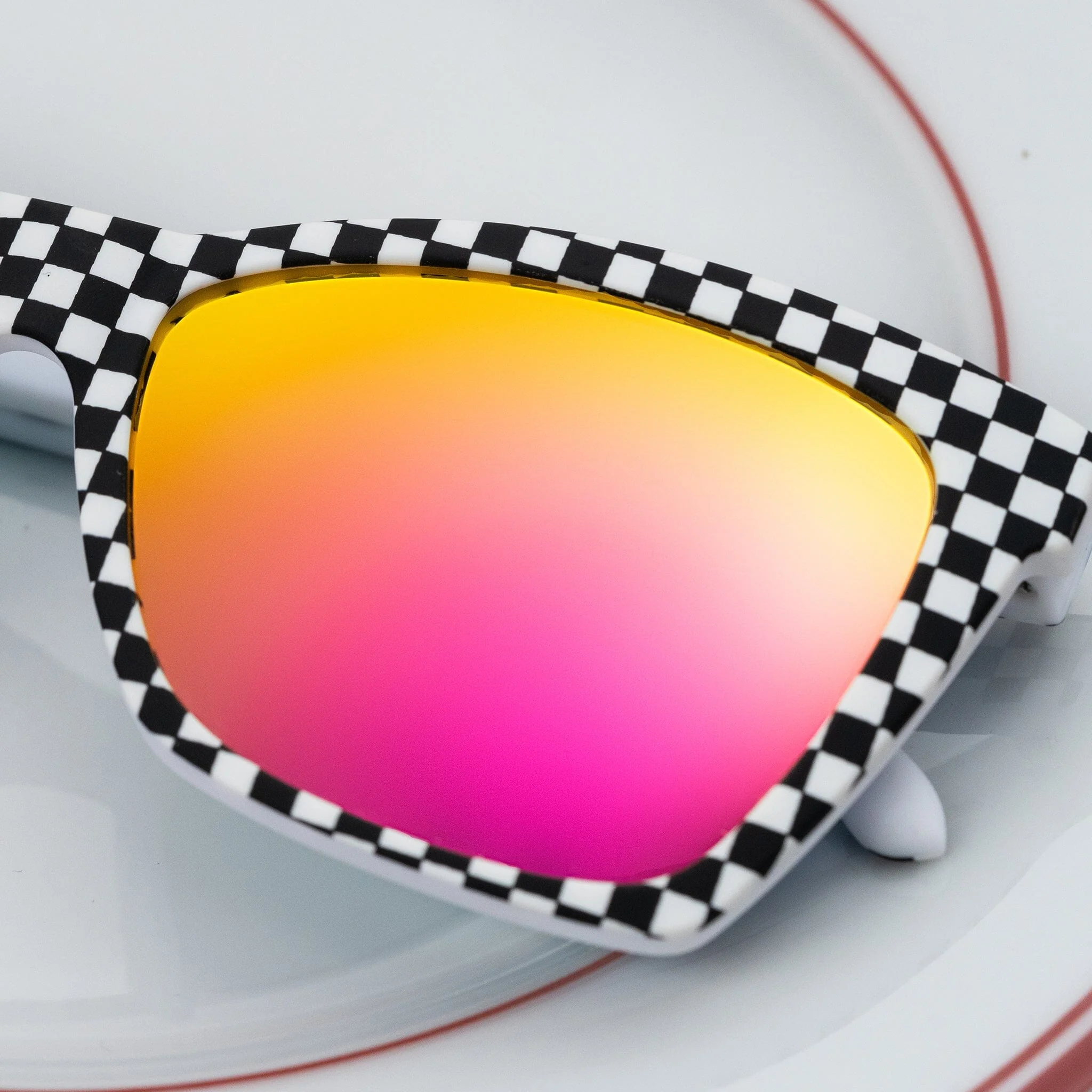 goodr Pop G - Sports Sunglasses - Server With a Checkered Past - Image 2