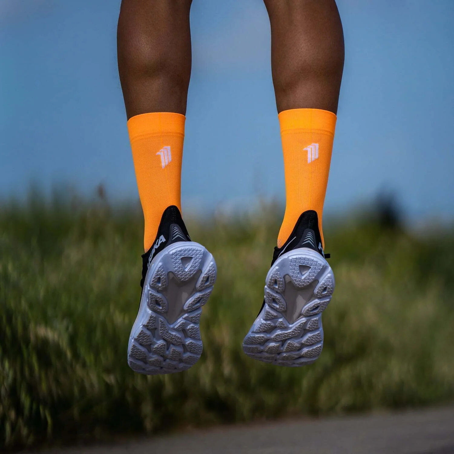 SPORCKS Seven Mile Orange - Running Socks - Image 4