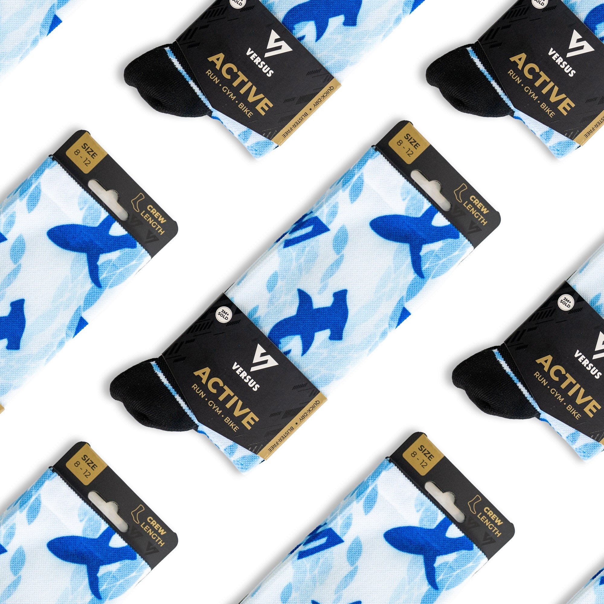 Versus Shark Active Crew Socks - Image 2