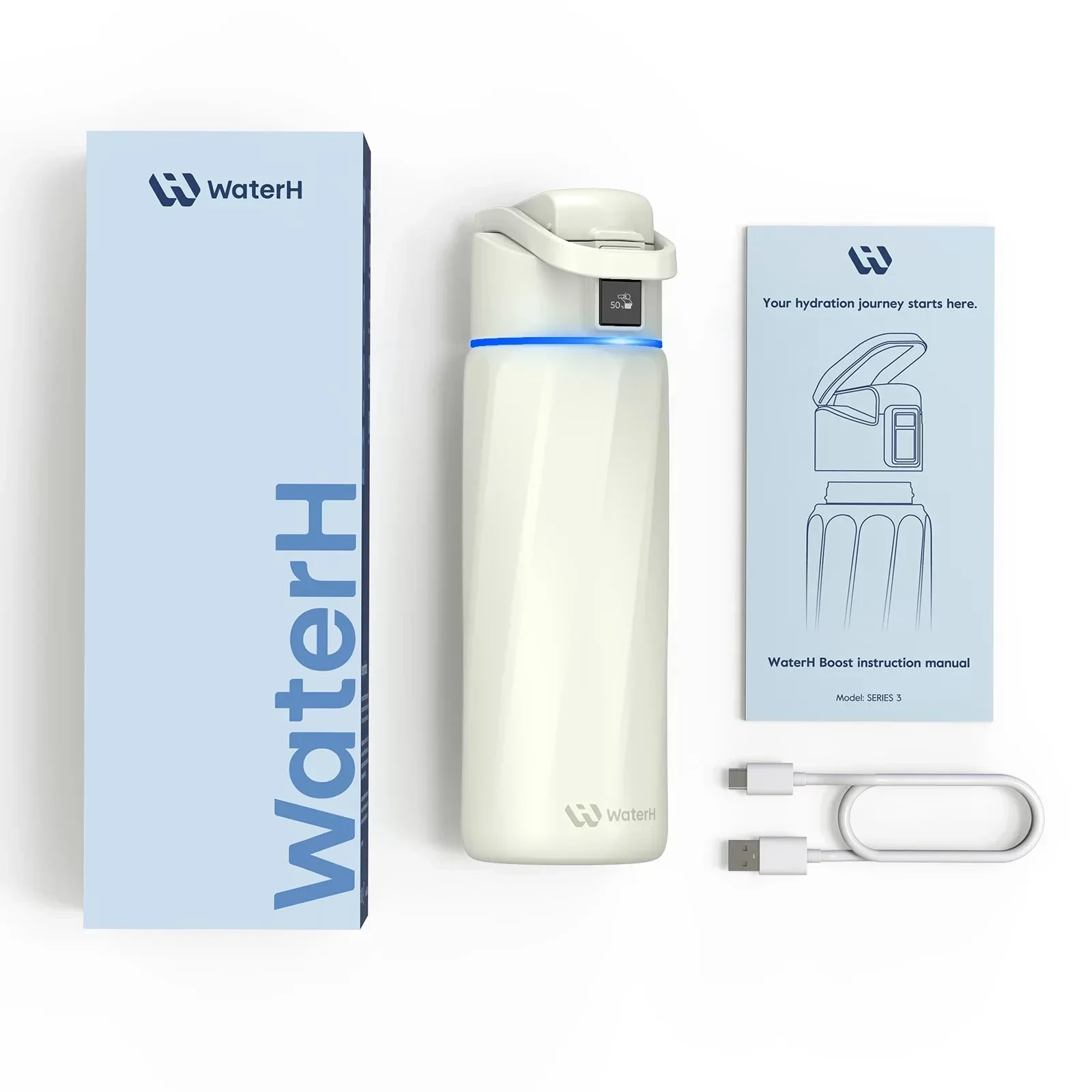 WaterH Boost Smart Water Bottle: 24 oz Hydration Tracker with APP & Insulation - Image 12