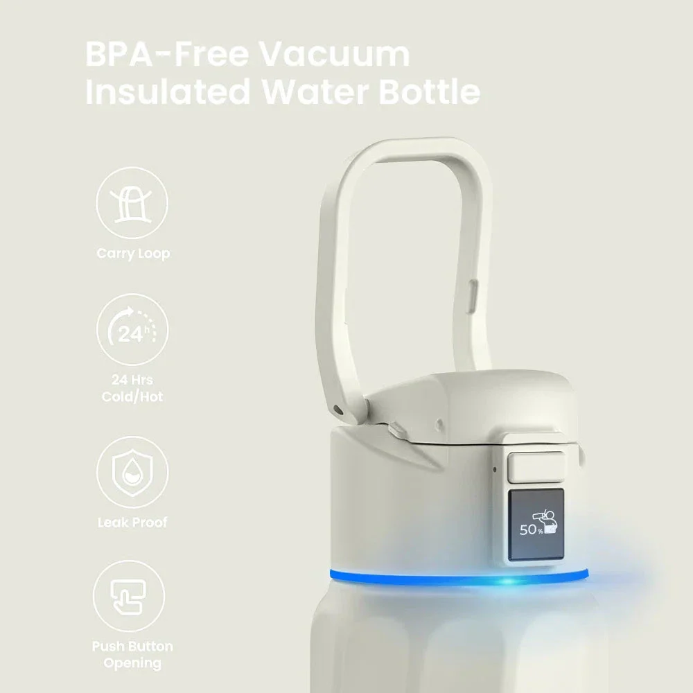 WaterH Boost Smart Water Bottle: 24 oz Hydration Tracker with APP & Insulation - Image 3