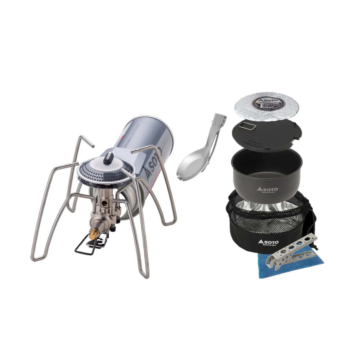 SOTO Regulator Stove Range-Pocket Spork/Cooker Combo