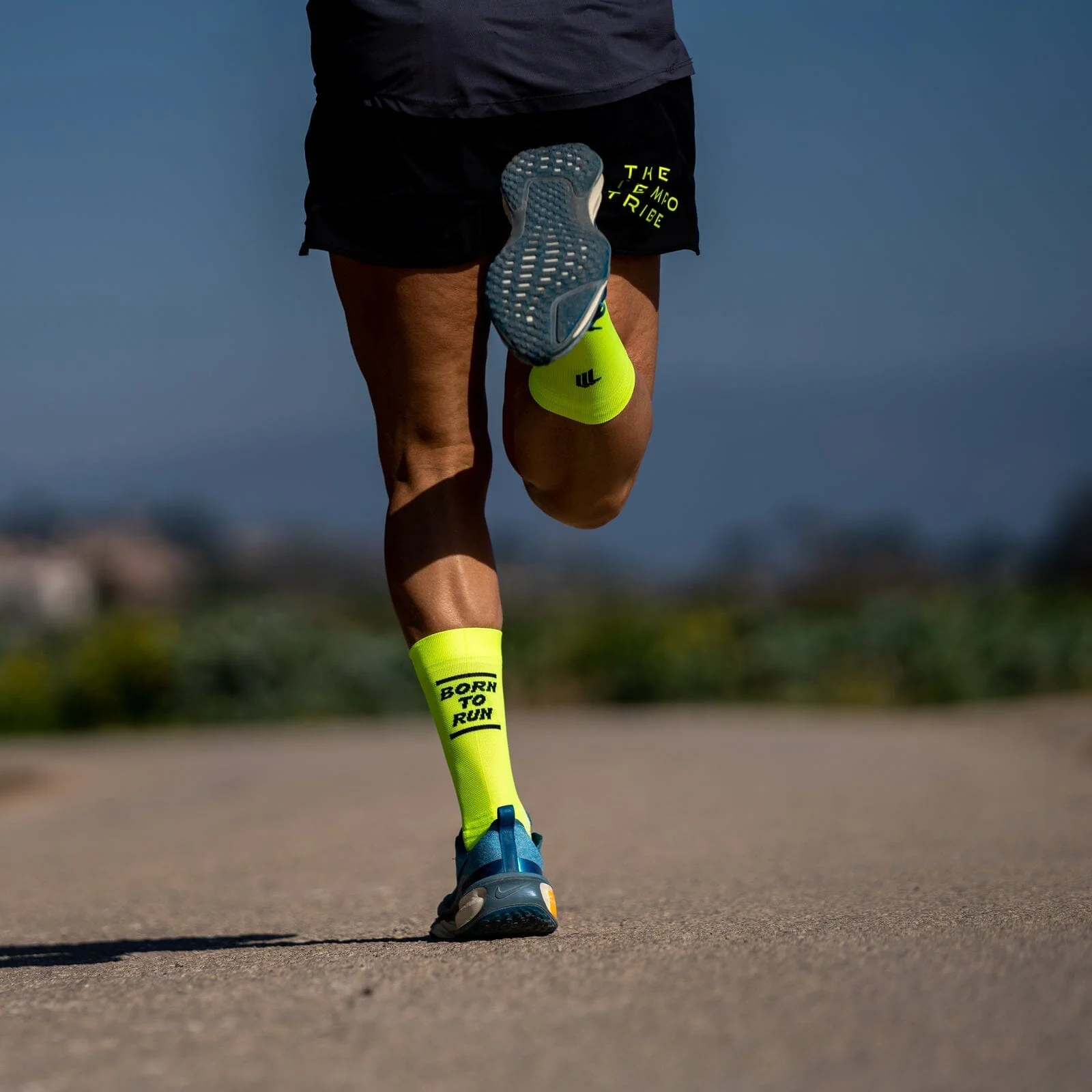 SPORCKS Born To Run Yellow - Running Socks - Image 2