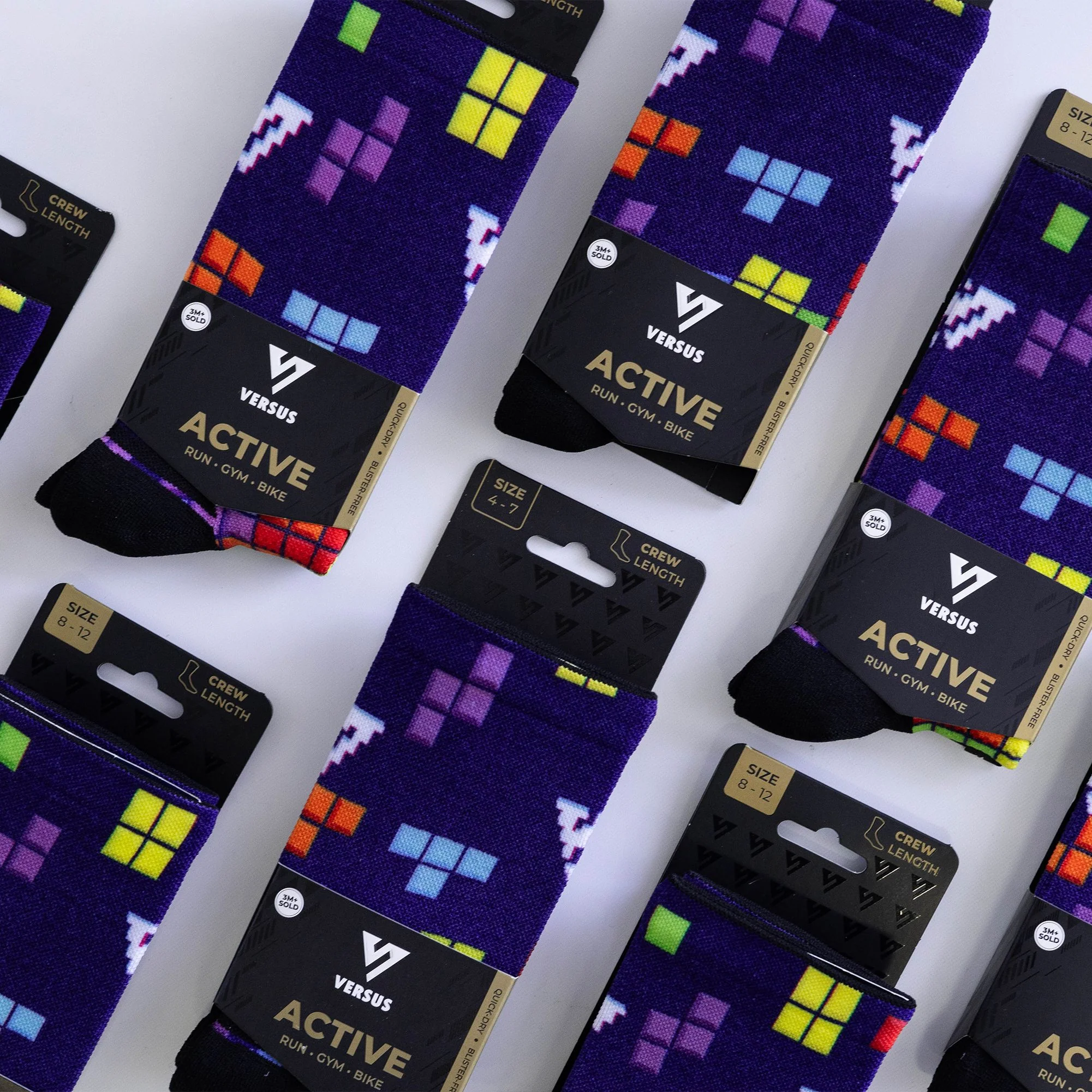 Versus Tetris Active Crew Socks - Image 2