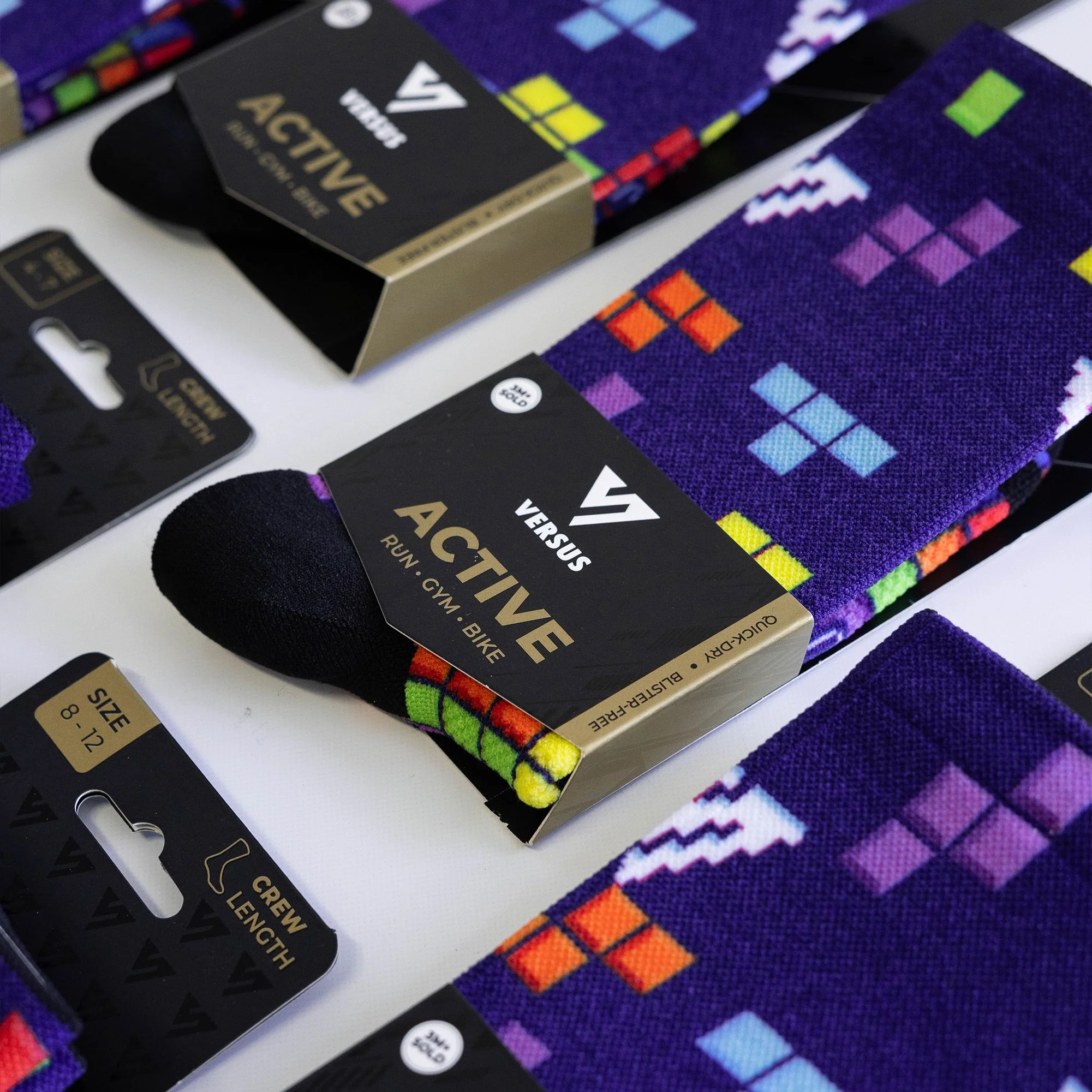 Versus Tetris Active Crew Socks - Image 3