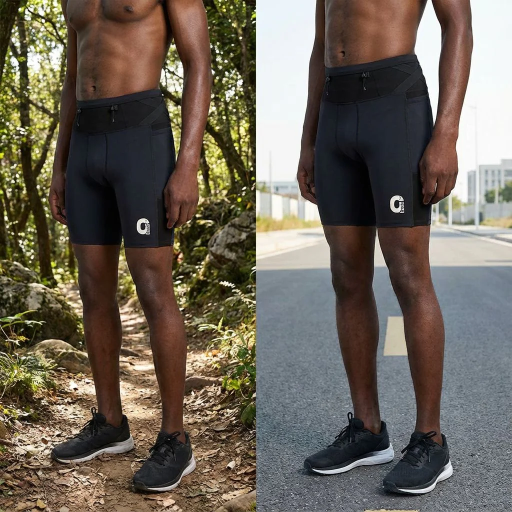 Track Running Multi-Functional Professional Competition Compression Shorts - Image 3