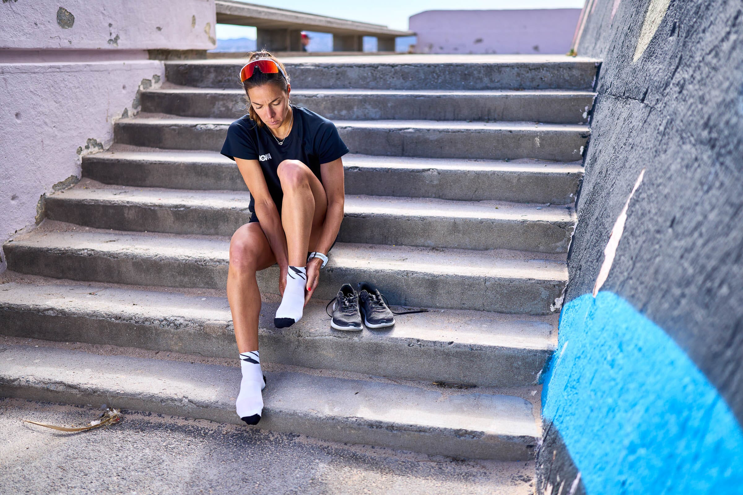 Incylence Ultralight Angles Short White Socks - Image 3